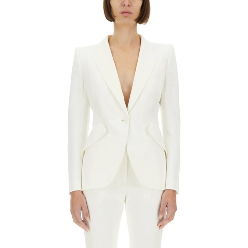 Alexander McQueen Blazer Tailored Jacket Neutrals