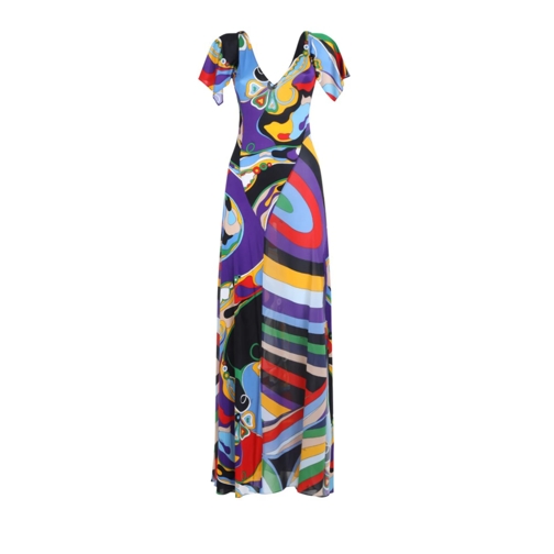 Pucci  Viscose Long Dress Multicolor