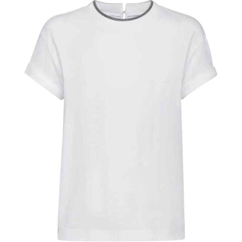 Brunello Cucinelli T-Shirt T-Shirts And Polos White weiß