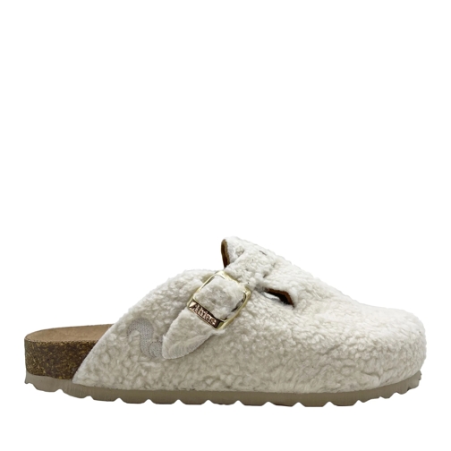 thies Pantoufle thies 1856 ® Eco Teddy Clog vegan off white (W/X) mehrfarbig