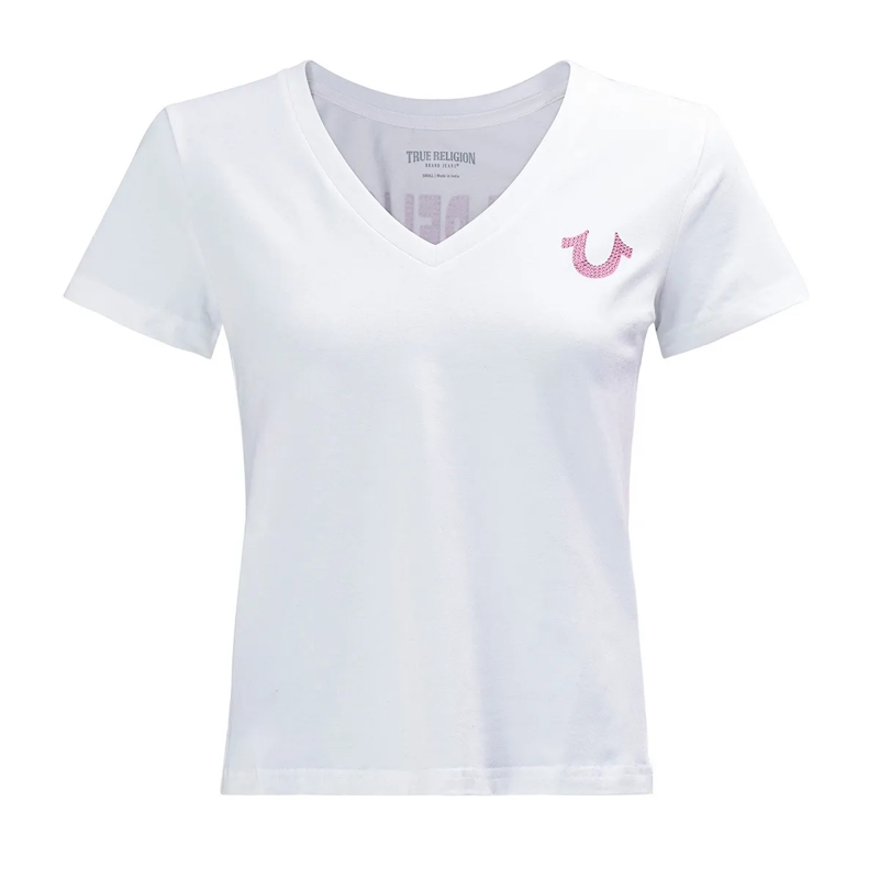 True Religion T-Shirt T-Shirt BUDDHA weiss