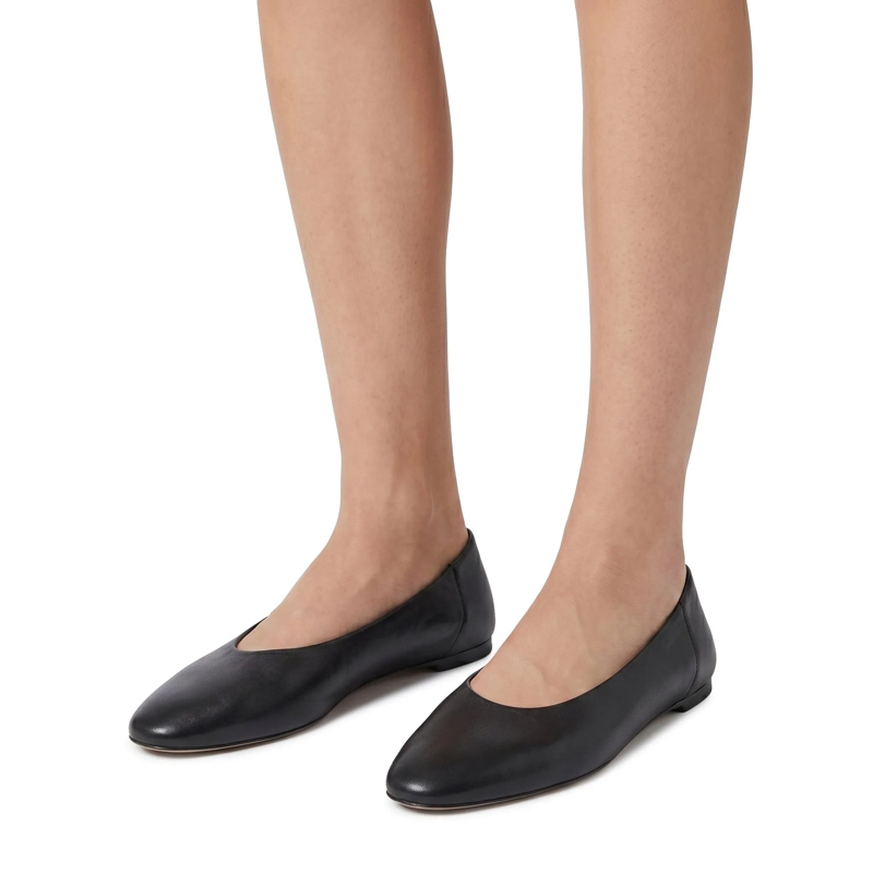 TOTEME Ballerines Ballerinas aus Leder schwarz(Image 2)