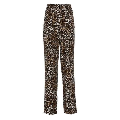 Elisabetta Franchi  Brown Crêpe Pants Brown