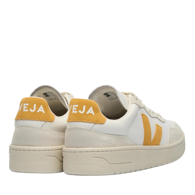 Veja Low-Top-Sneaker V-90 White Safran(Image 3)