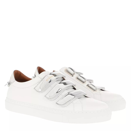 Givenchy Mirror Effect Sneakers Leather White Silver Low-Top Sneaker