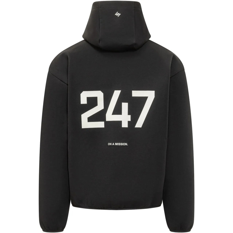 Represent  Felpa con Cappuccio e Zip schwarz(Image 2)
