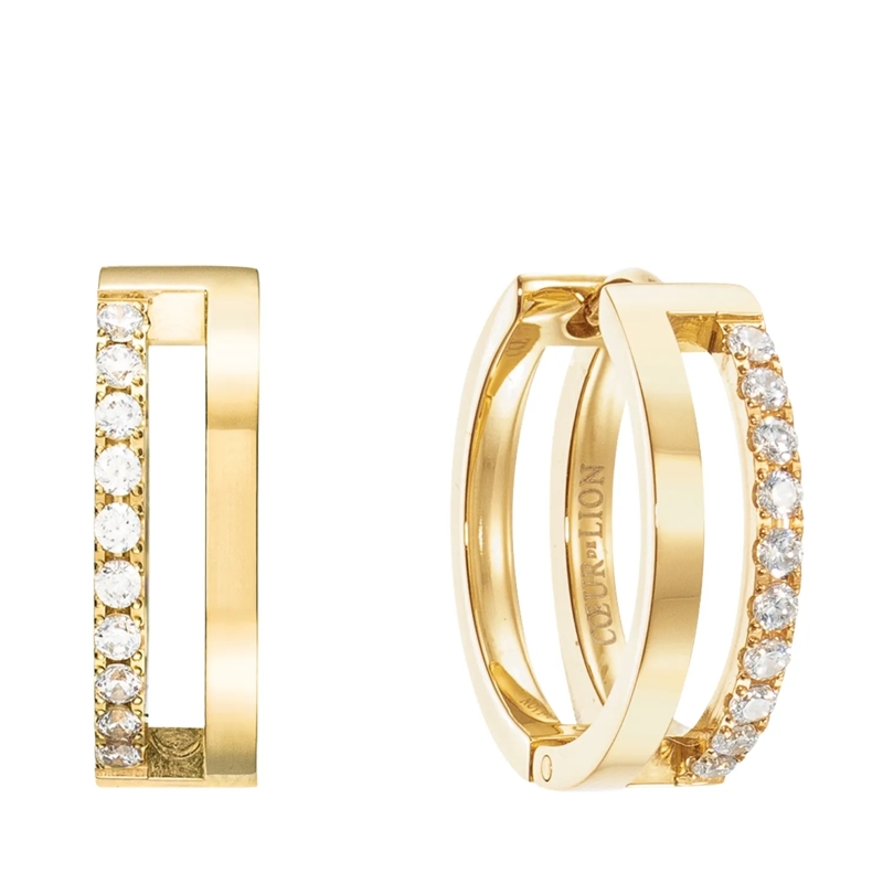 COEUR DE LION Ohrstecker Eternal Unity Creolen weiss