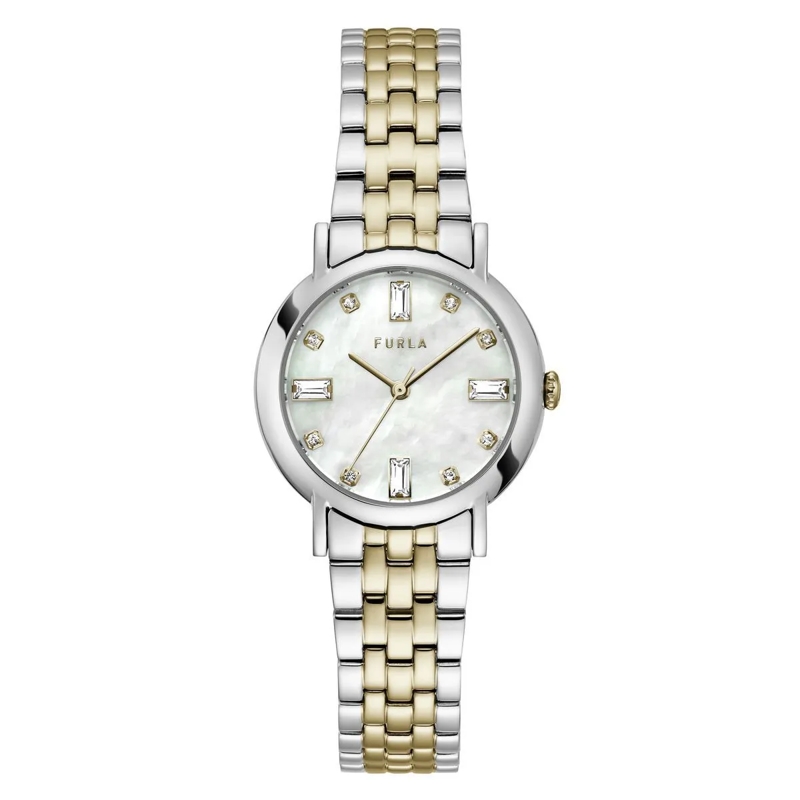 Furla Quarzuhr Quarz-Analoguhr Furla Easy Shape gold