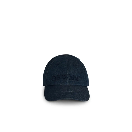 Off-White Blue Denim Cap Blue Chapeau