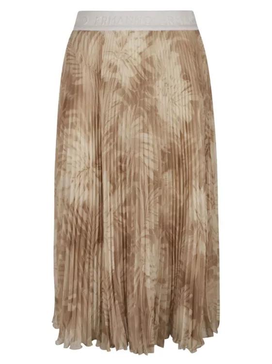 Ermanno Firenze - Pleated Skirt - Größe 42 - brown