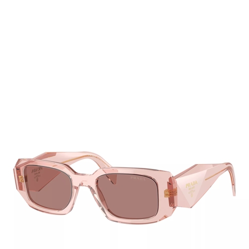 Prada 0PR 17WS 49 19Q10D Transparent Peach Sunglasses