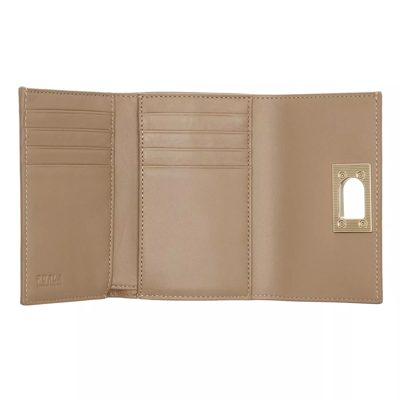 Furla Tri-Fold-Portemonnaie Furla 1927 M Compact Wallet Greige(Image 5)