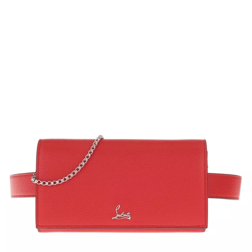 Christian Louboutin Boudoir Chain Belt Bag Leather Red Belt Bag