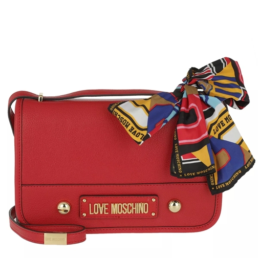 Love Moschino Grain Pu Shoulder Bag Rosso Crossbody Bag