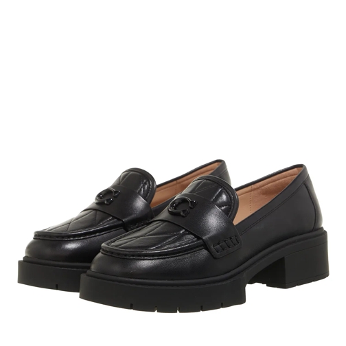 Coach Loafer Leah Quilted Leather Loafer black