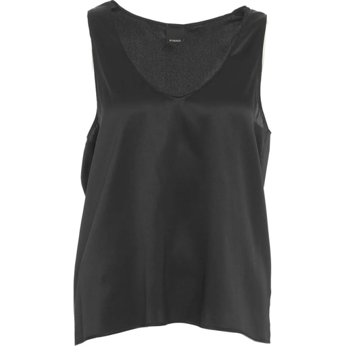 Pinko T-shirts Silk top "Marzemino" schwarz