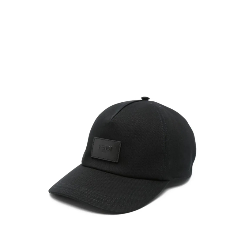 Fendi Hoed Baseball Cap In Cotton Canvas Black