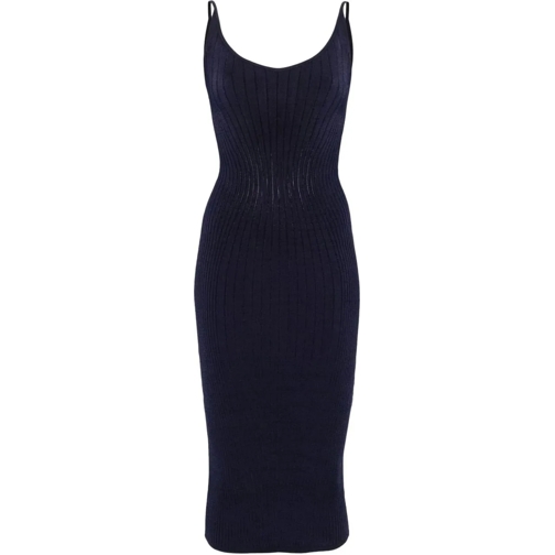 Mugler Midi-Kleider Dresses Blue blau