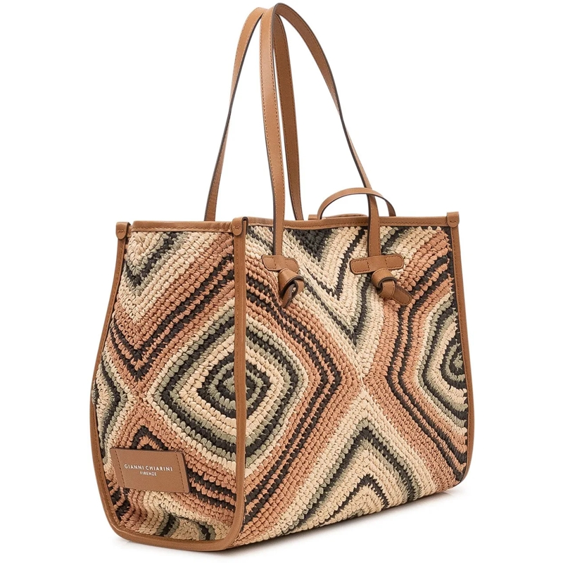 Gianni Chiarini Shopper Borsa Marcella Tote in Tessuto Intrecciato con Mot mehrfarbig(Image 2)