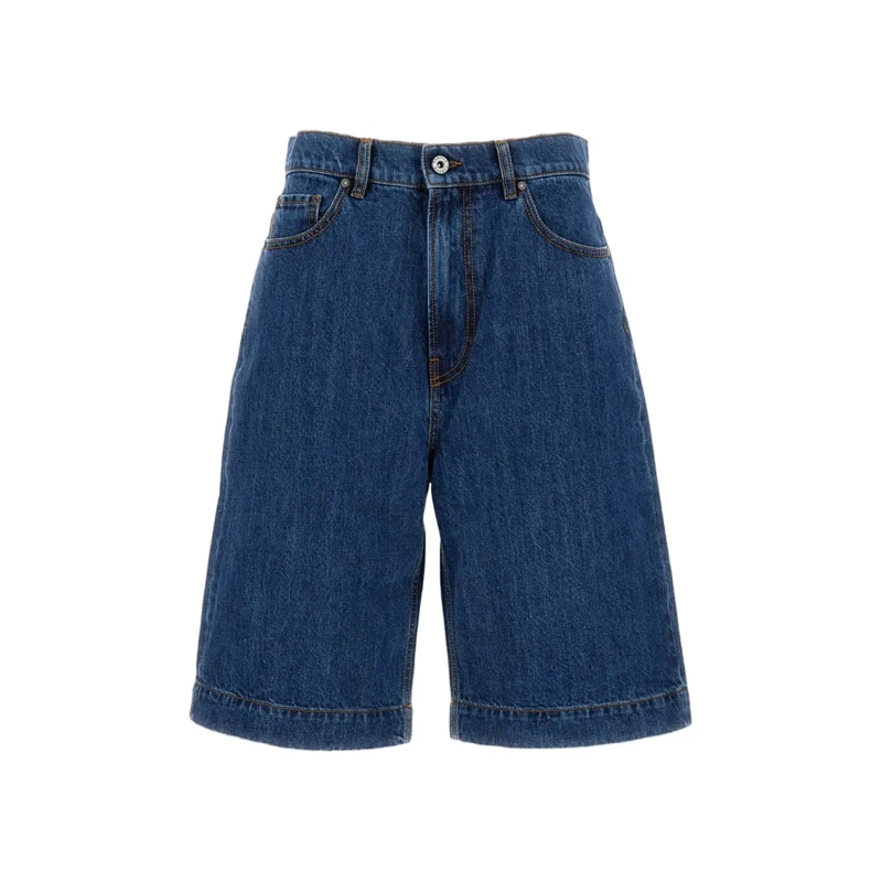 P.A.R.O.S.H. Casual Shorts Baggy Bermuda Shorts With Classic 5-Pocket Design Blue