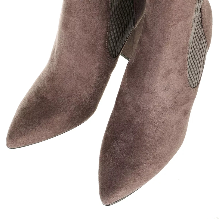 Grey bootie boots sales