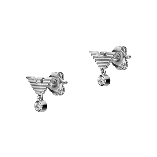 Emporio Armani Sterling Silver Stud Earrings Silver Ohrstecker