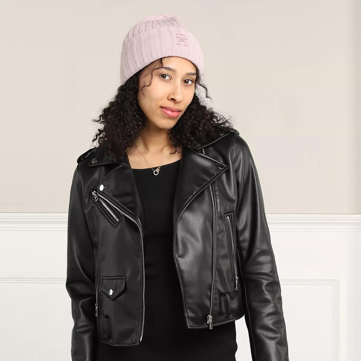 tommy hilfiger pink beanie