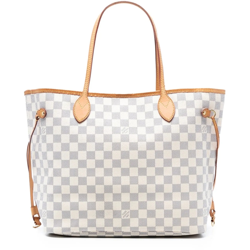 Louis Vuitton Shopper Damier Azur Neverfull MM weiß