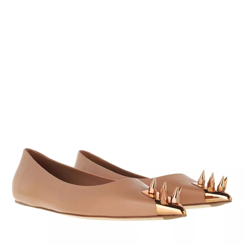 Alexander McQueen Flat Ballet Shoes Copper Pantofola ballerina