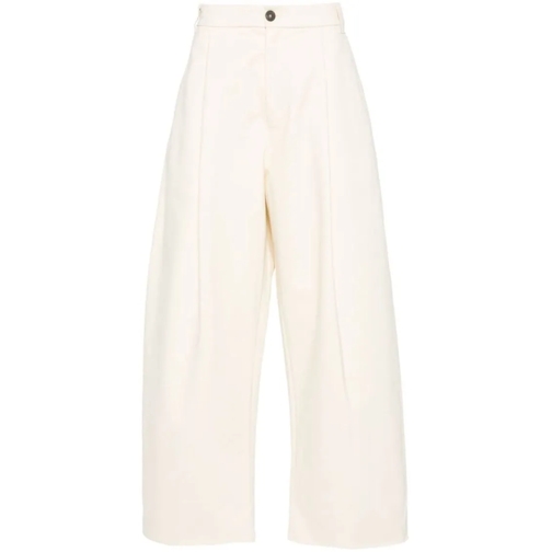 Studio Nicholson  Light Beige Cotton Trousers Neutrals