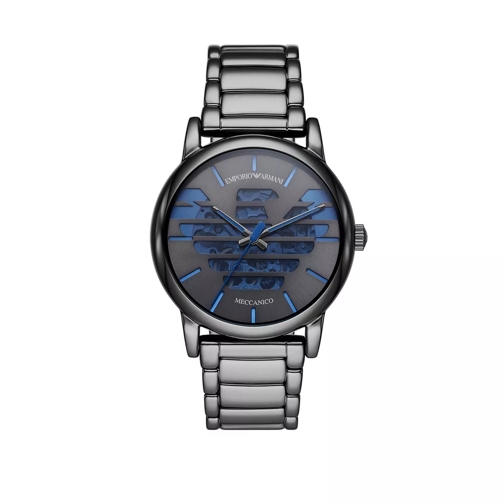 Emporio Armani Three-Hand Gunmetal Stainless Steel Watch Gunmetal Dresswatch