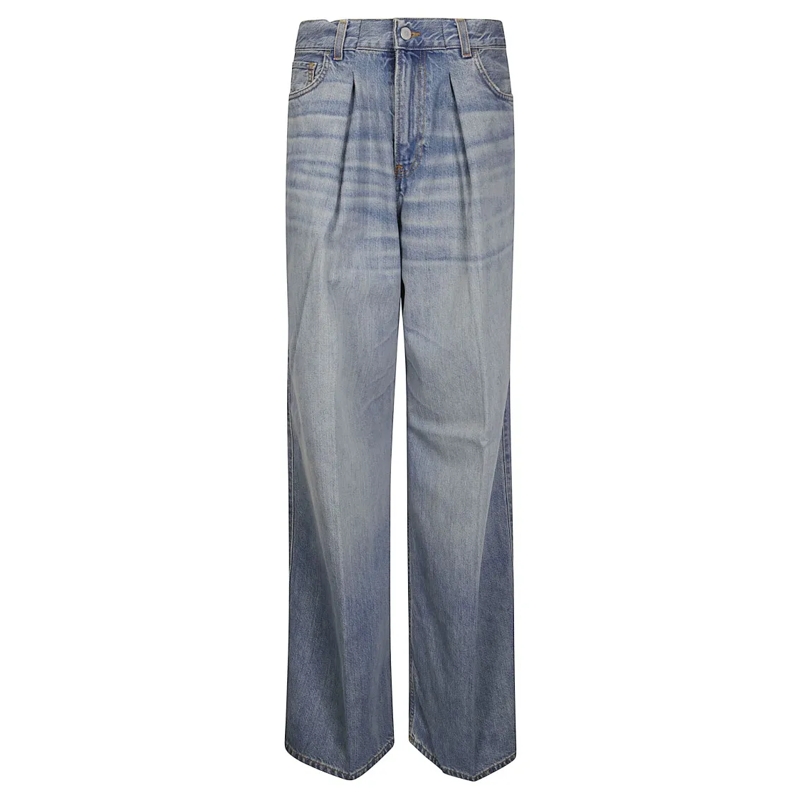 Haikure Jeans Wide-Leg Five-Pocket Jeans Blue