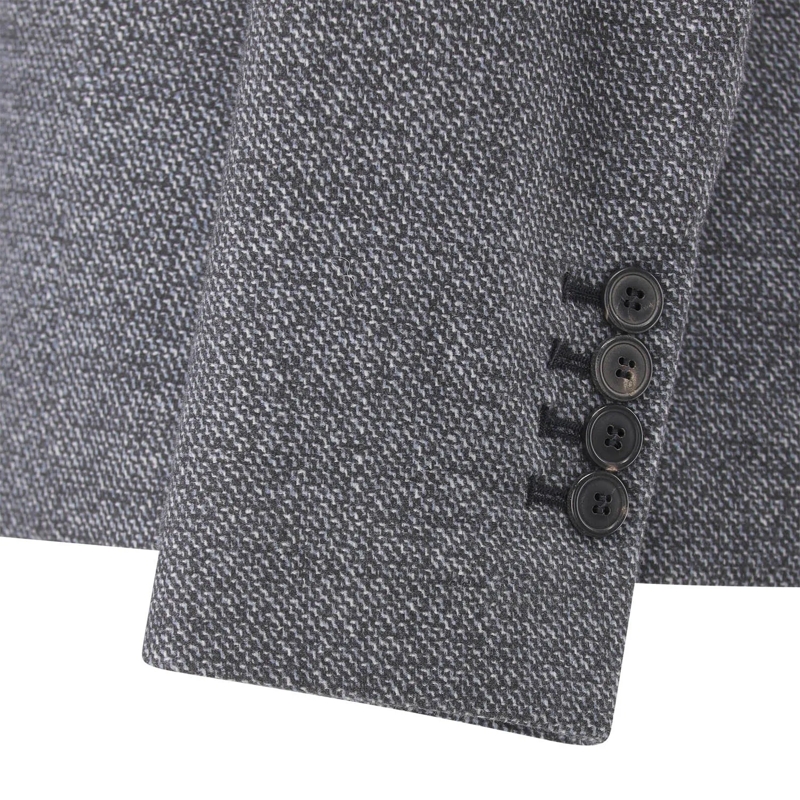 fashion Blazer Blazer aus Baumwoll-Mix grau(Image 5)