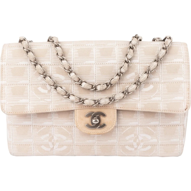 Chanel Tote Chanel Travel Line Monogram Single Flap Crossbody  beige