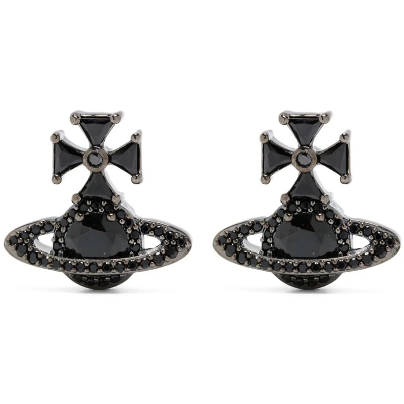 Vivienne Westwood Créoles Bijoux Grey grau