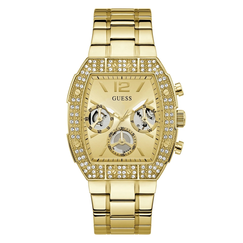 Guess Quarzuhr Quarz-Analoguhr Phoenix Quantum gold