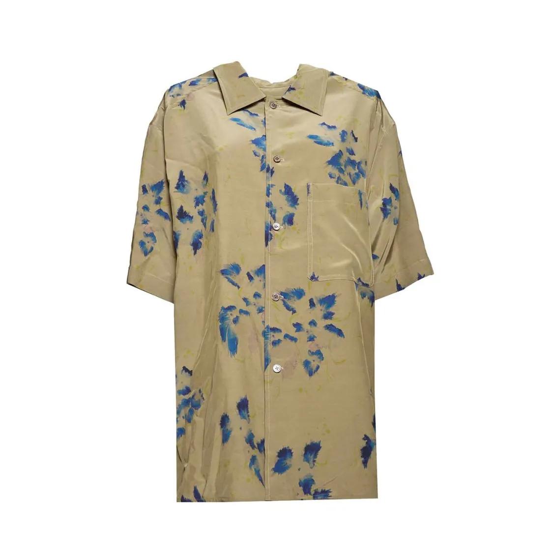 Thumbnail - Lemaire - Shirt In Khaki Overdyed Viscose Lemaire - Größe M - beige