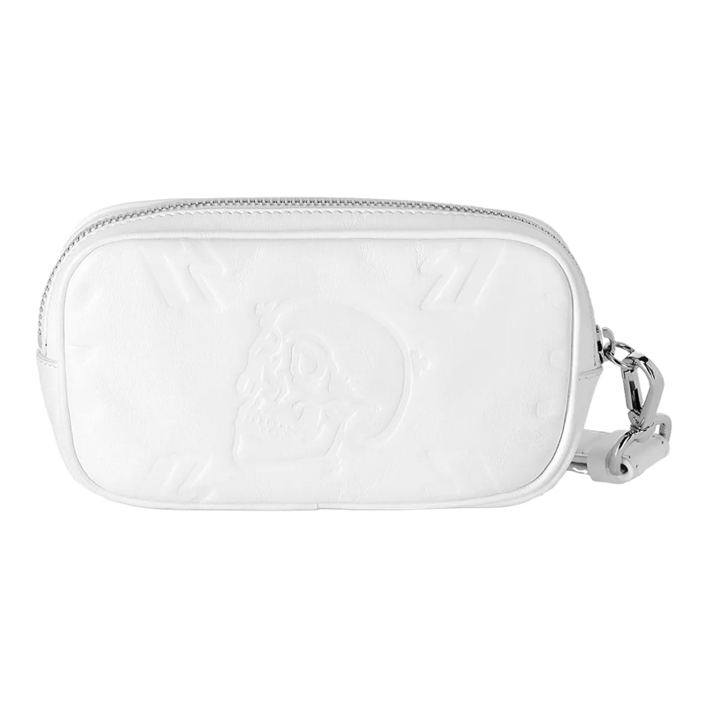 Philipp Plein Clutch Leather Mini Shoulder Embossed  Monogram weiss(Image 2)