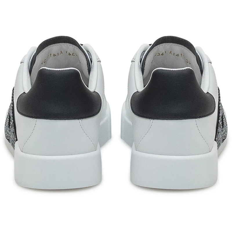 Dolce&Gabbana Low-Top-Sneaker Portofino Light Leather Sneakers With Dg Logo White(Image 11)