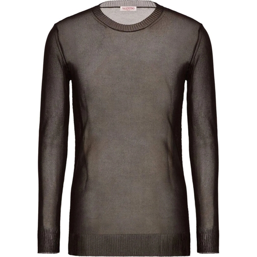 Valentino  Valentino Semi-Transparent Sweater schwarz