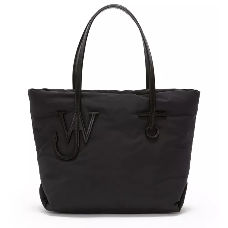 Small Puffy Anchor Tote Bag Black Tote