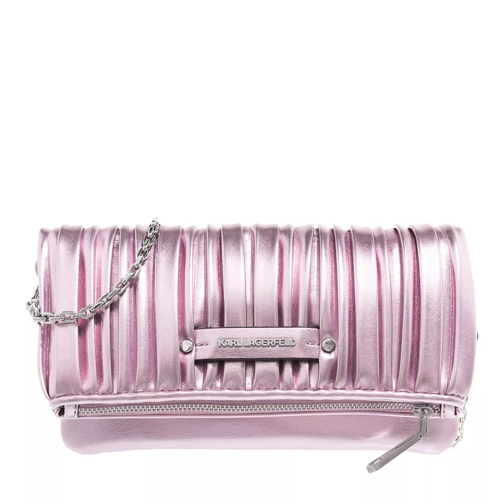 Karl Lagerfeld Kushion Woc Metallic Pink Mist Portafoglio a catena