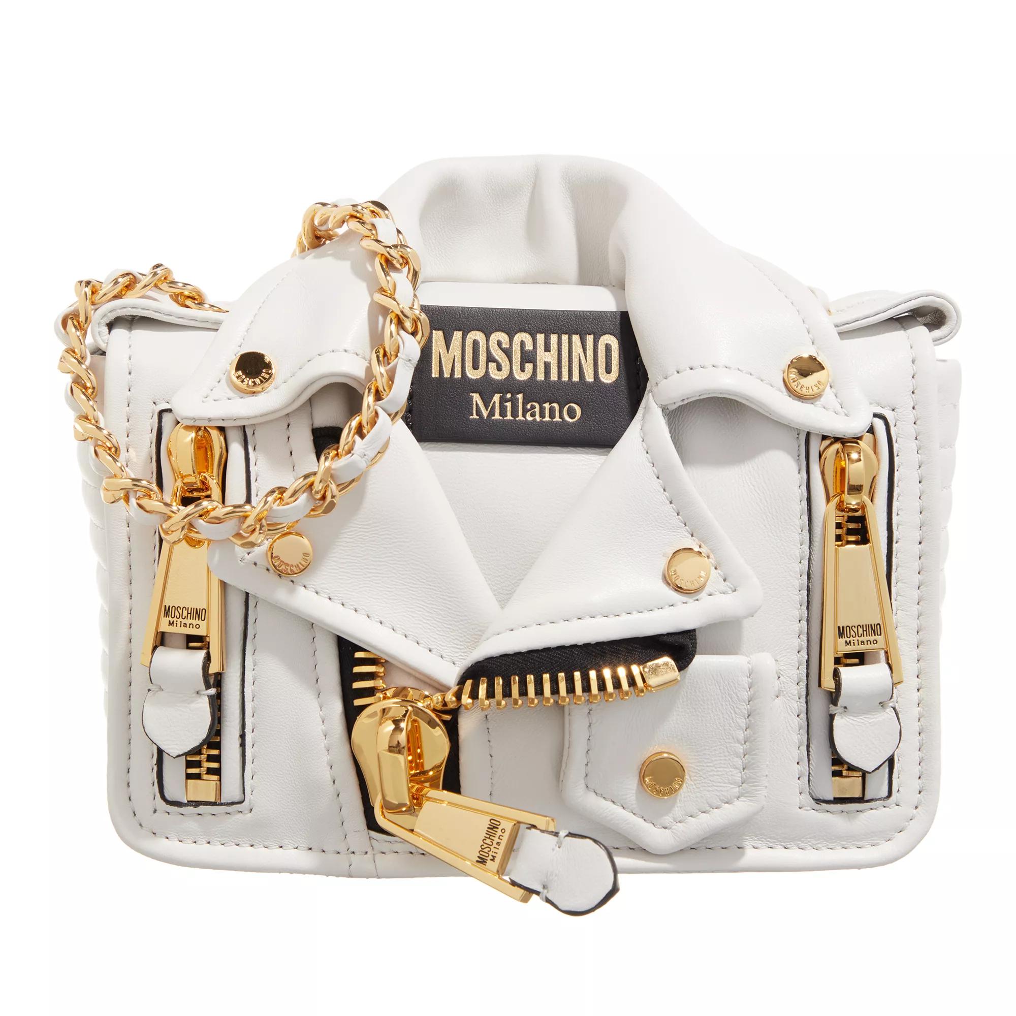 Moschino Crossbody Bags - Biker Shoulder Bag - Gr. unisize - in Weiß - für Damen