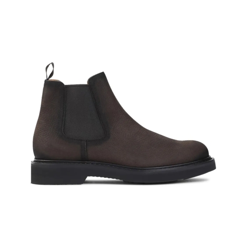 Church's Ebony Brown Calf Leather Leicester Ankle Boots Brown Stivale