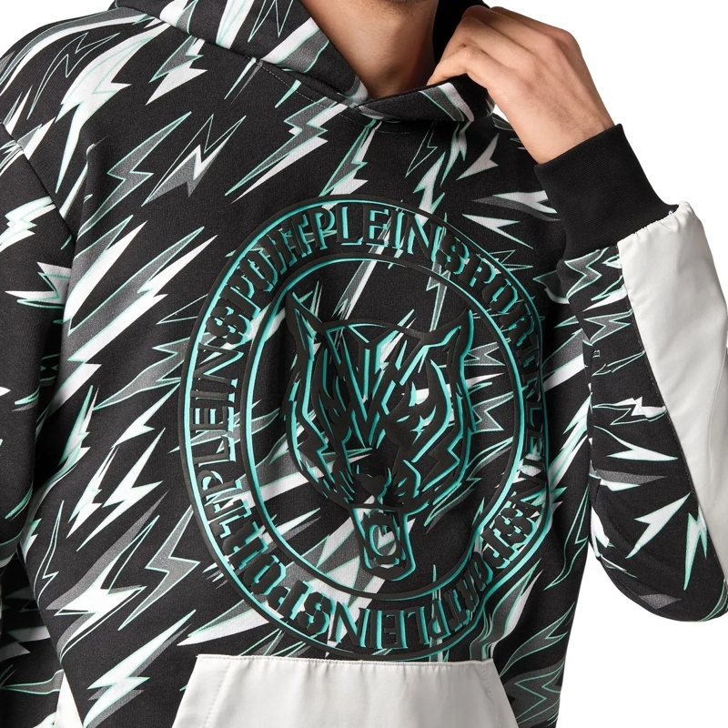 Plein Sport Top Sweatshirt Mit Kapuze Tiger schwarz(Image 5)