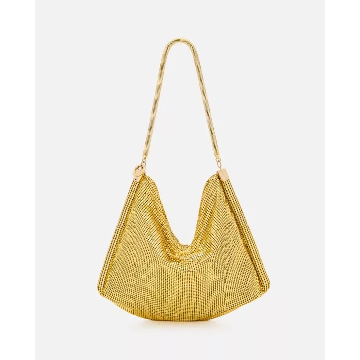 Small gold shoulder bag sale