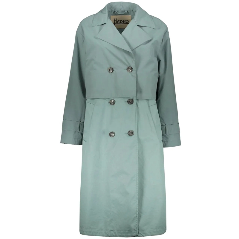 Herno T-Shirt Herno Layered Trench Coat grün