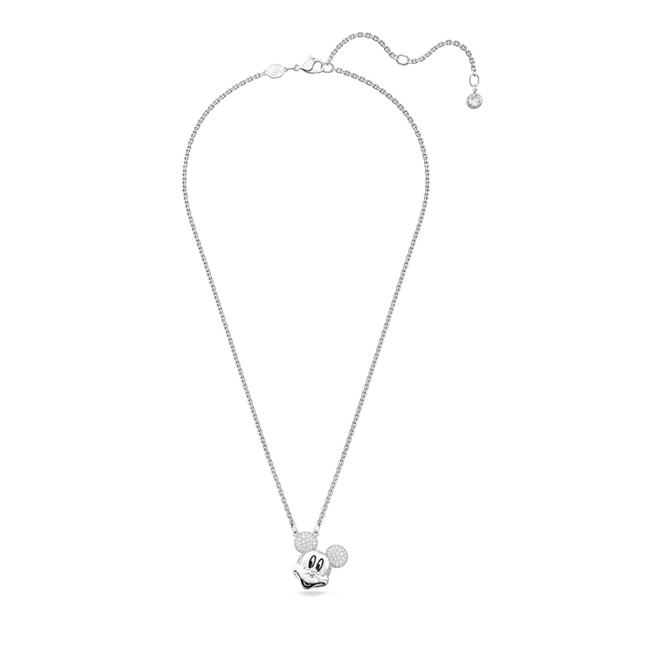 Swarovski Disney Mickey Mouse pendant Rhodium plated White Pendant