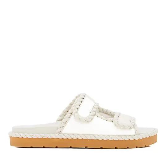 Bottega Veneta Sandalen & Sandaletten - Jack Flat Nappa Sandal - Gr. 41 (EU) - in Beige - für Damen