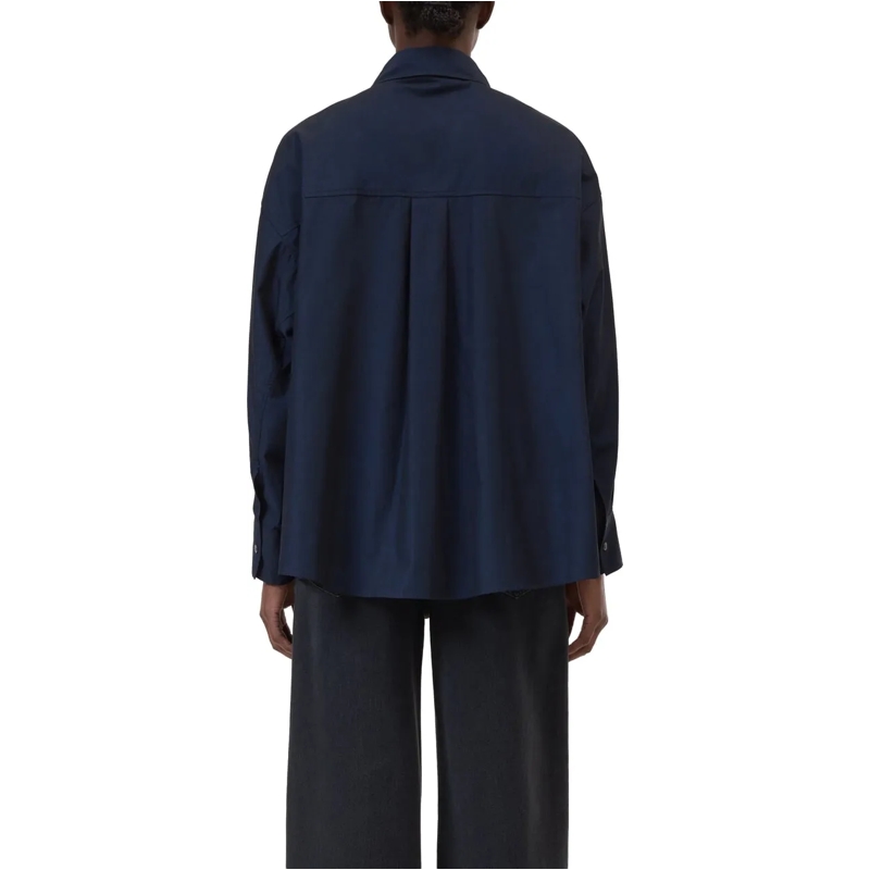 Closed Bluse Closed Cape Shirt Blouses Donkerblauw C94619-24p-2 blau(Image 3)